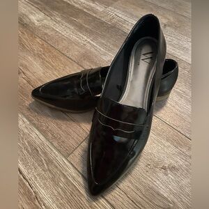 Black Patent Worthington Pointed Loafers
